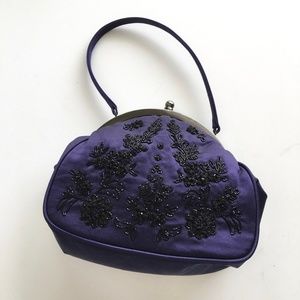 Megan Park Silk Beaded Evening Bag